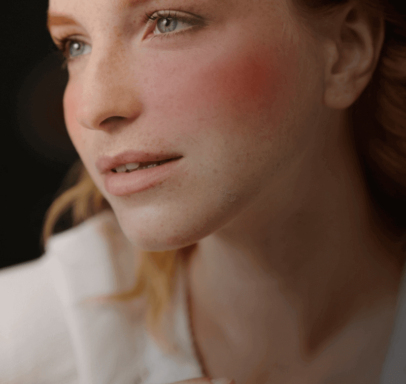 Red Lady Cheeks Rosy Cheeks Man